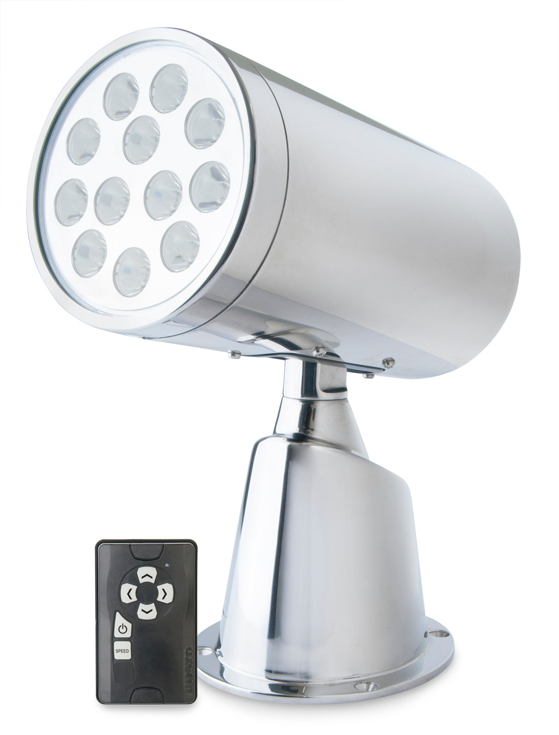 Marinco draadloze Led IP67 RVS spot met afstandsbediening 24V (23150A)