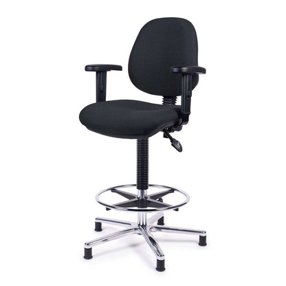 Hollex stuurstoel Delta II stof zwart (250215)