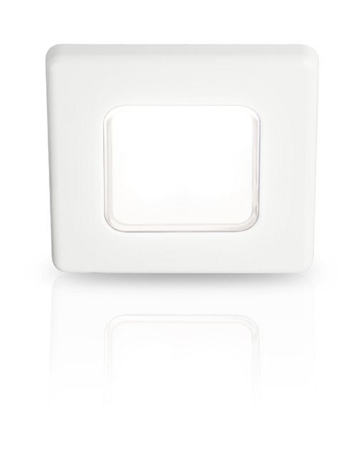 Hella EuroLED 75 inbouwspot vierkant 24V wit met spread wit licht (2JA015 014-111)