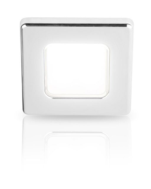 Hella EuroLED 75 inbouwspot vierkant 24V chroom met spread wit licht (2JA015 014-121)