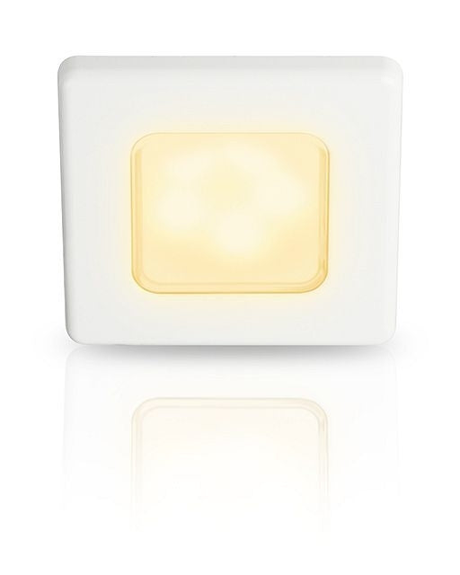 Hella EuroLED 75 inbouwspot vierkant 24V wit met spread warm wit licht (2JA015 014-311)