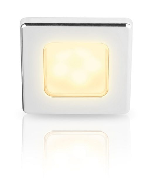 Hella EuroLED 75 inbouwspot vierkant 24V chroom met spread warm wit licht (2JA015 014-321)