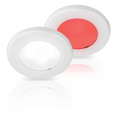 Hella EuroLED 75 inbouwspot 12V wit met wit/rood licht schroefmontage (2JA015 247-011)