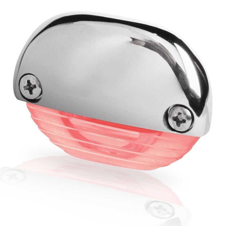 Hella LED traplamp 12/24V rood/gepolijst rvs316 (2JA958 126-231)