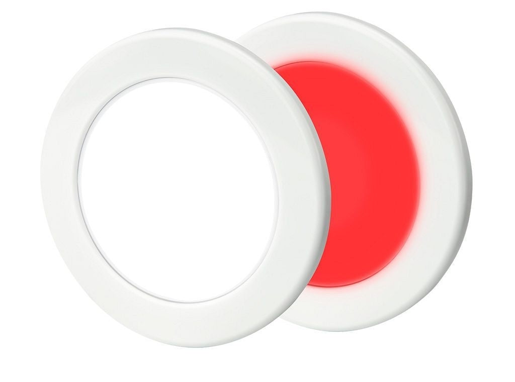 Hella Down light EuroLED 95 rond wit met rood/wit licht schroefbevestiging (2JA958 340-061)