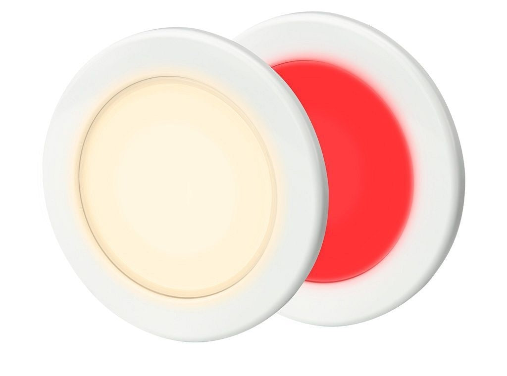 Hella Down light EuroLED 95 rond wit met rood/warm wit licht schroefbevestiging (2JA958 340-071)