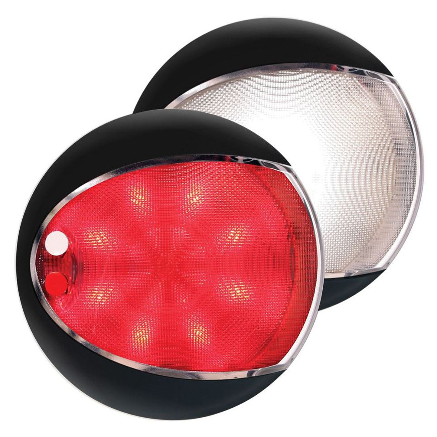 Hella EuroLED 130 Touch cabinelamp zwart wit/rood (2JA959 950-111)