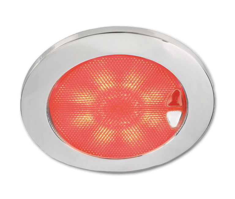 Hella EuroLED 150 warm wit/rood gepolijst rvs 9-33V (2JA980 630-111)