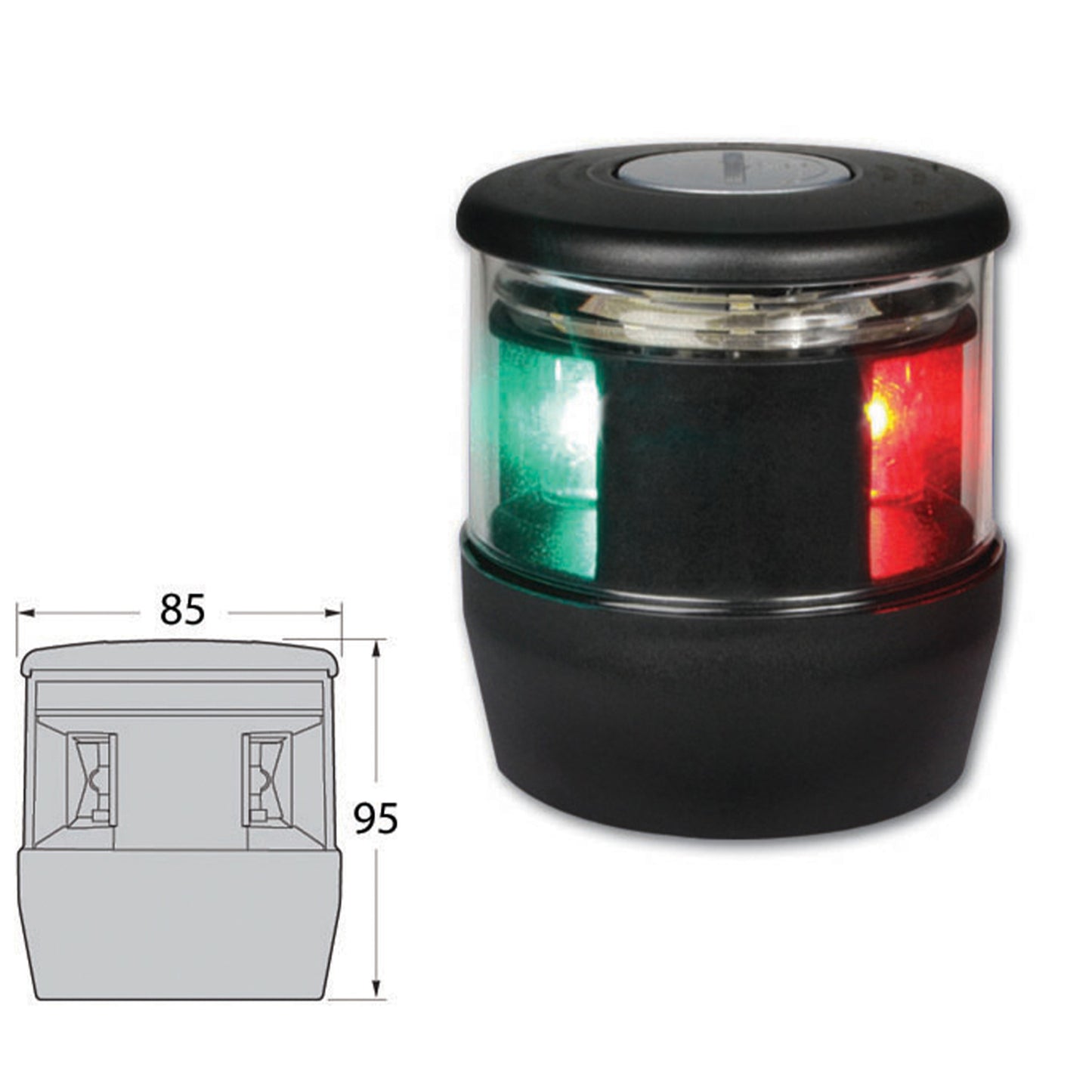 Hella NaviLED Pro driekleurenlantaarn met ankerlicht 2NM (2LT980 650-001)