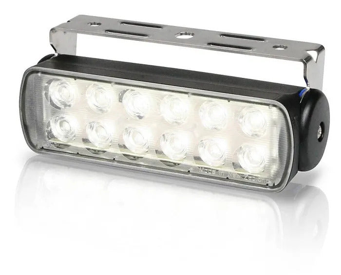 Hella Sea Hawk werklamp zwarte behuizing 12V wit licht/beugelbevestiging (2LT980 670-361)