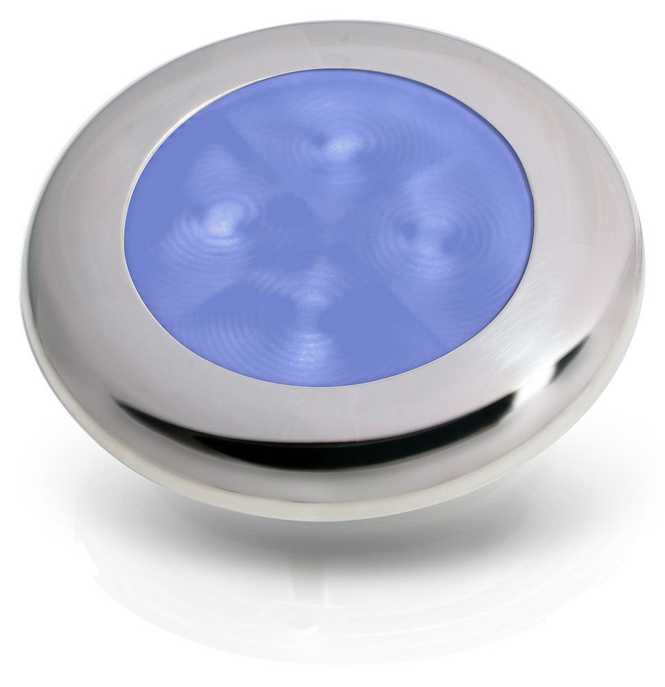 Hella spot SlimLine Round LED 12V blauw/chroom (2XT980 502-221)