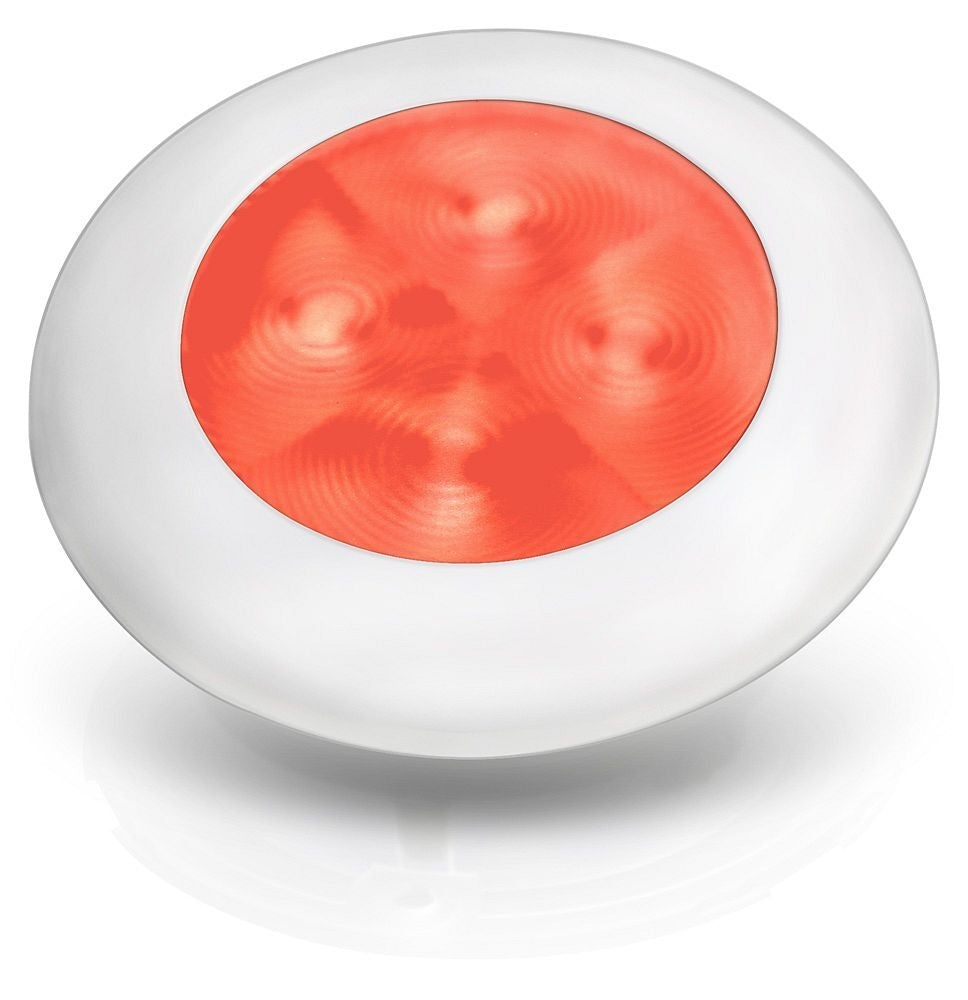 Hella LED courtesy lamp wit rond 24V rood licht (2XT980 508-241)
