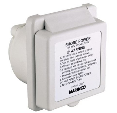 Marinco 16A easy lock inlaat kunstof met behuizing (301EL-BX)