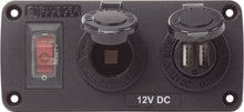Blue Sea Systems paneel acc H2O USB & stopcontact (4363-BSS)