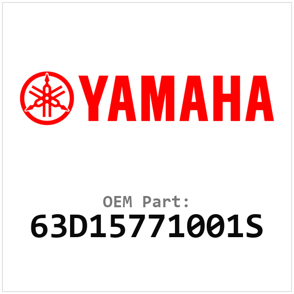 Yamaha OEM 63D15771001S