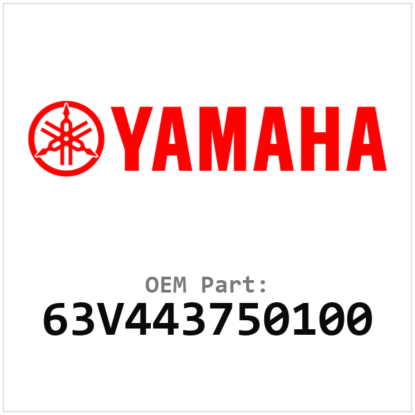Yamaha OEM 63V443750100