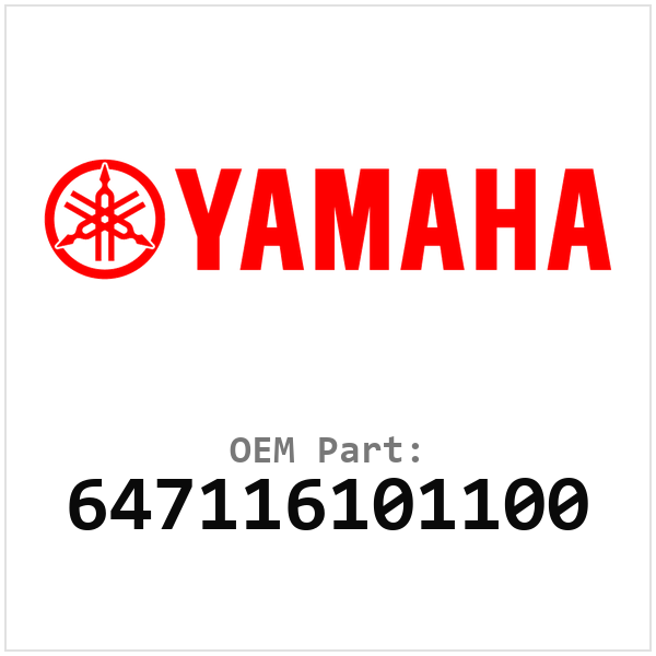 Yamaha OEM 647116101100