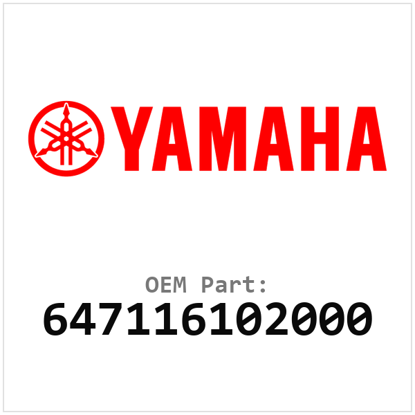 Yamaha OEM 647116102000