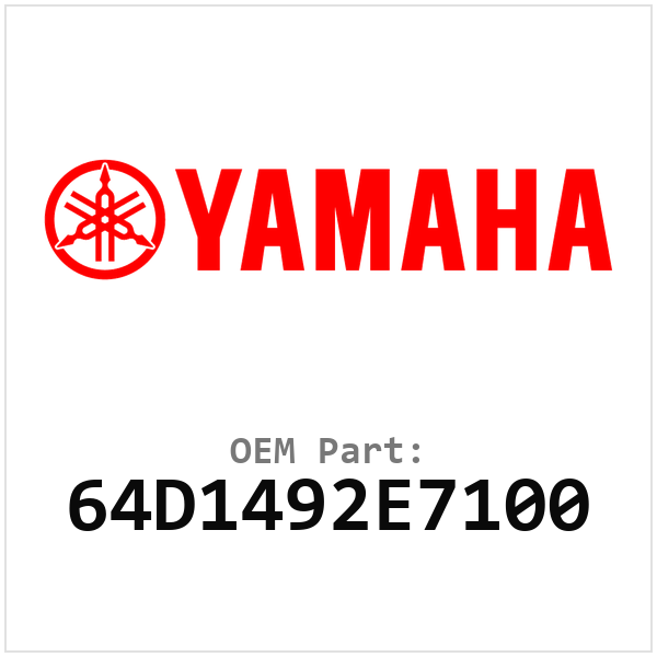Yamaha OEM 64D1492E7100