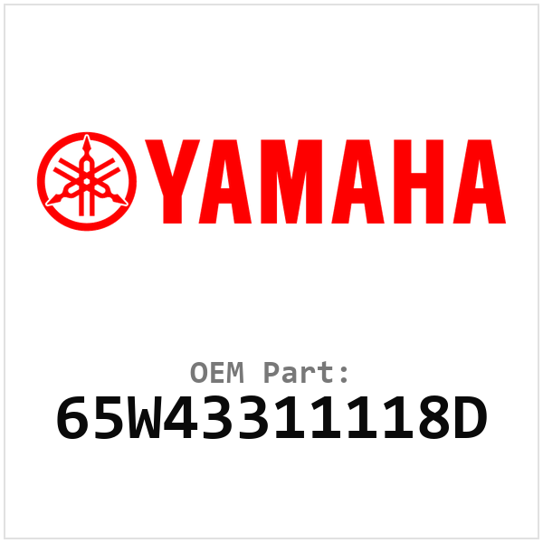 Yamaha OEM 65W43311118D