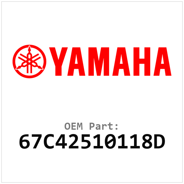 Yamaha OEM 67C42510118D