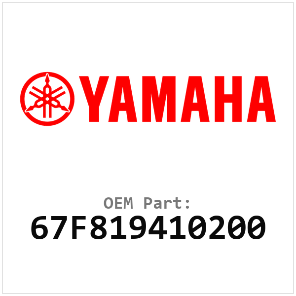 Yamaha OEM 67F819410200