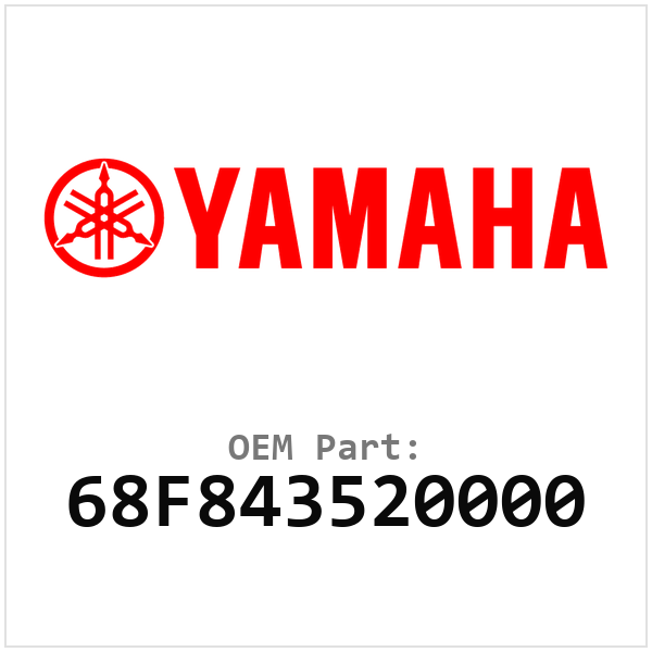 Yamaha OEM 68F843520000