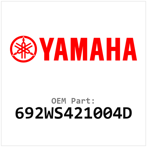 Yamaha OEM 692WS421004D