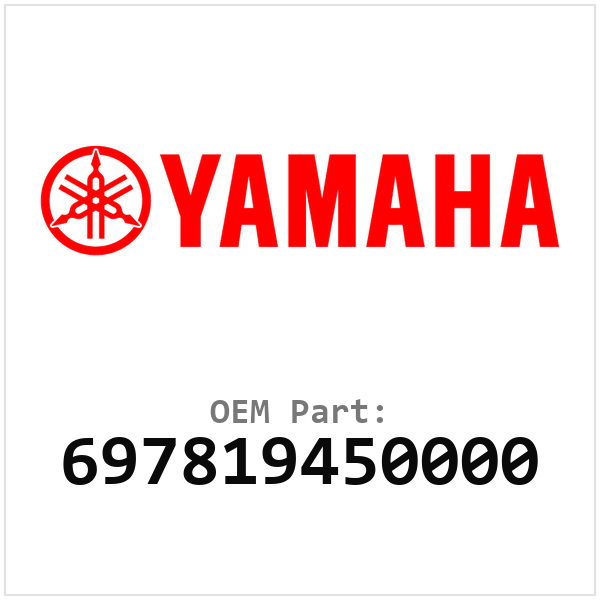 Yamaha OEM 697819450000