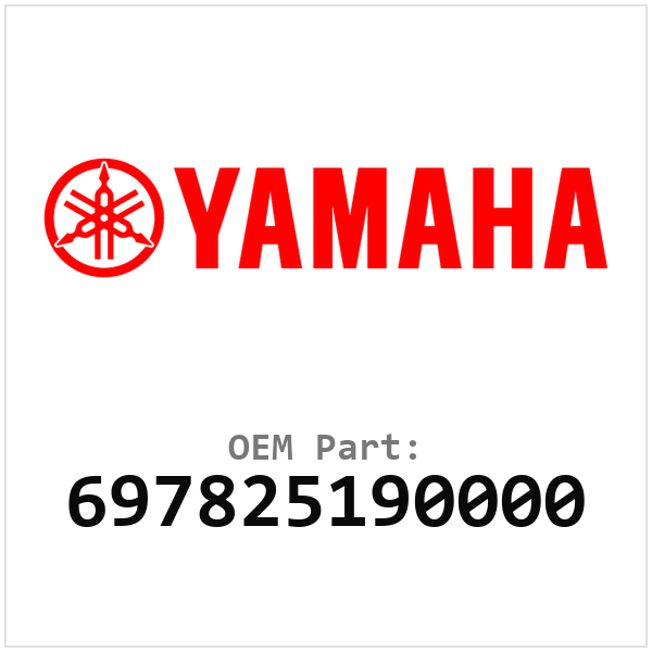 Yamaha OEM 697825190000