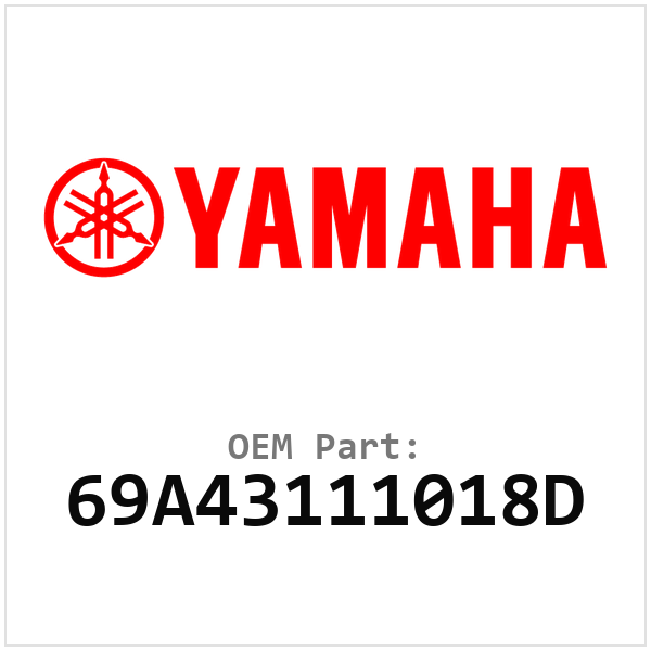 Yamaha OEM 69A43111018D