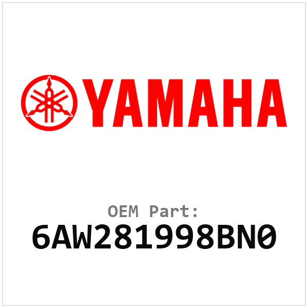 Yamaha OEM 6AW281998BN0