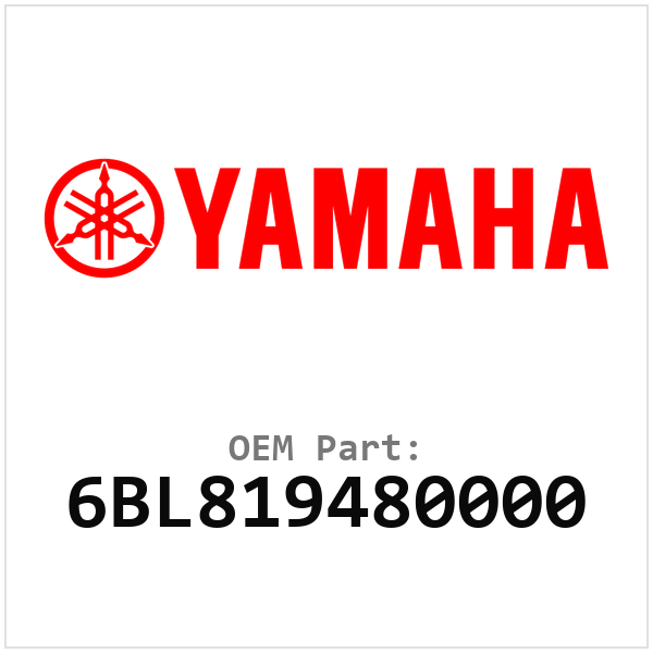 Yamaha OEM 6BL819480000