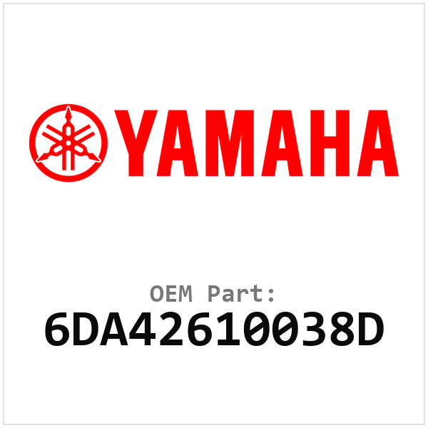 Yamaha OEM 6DA42610038D