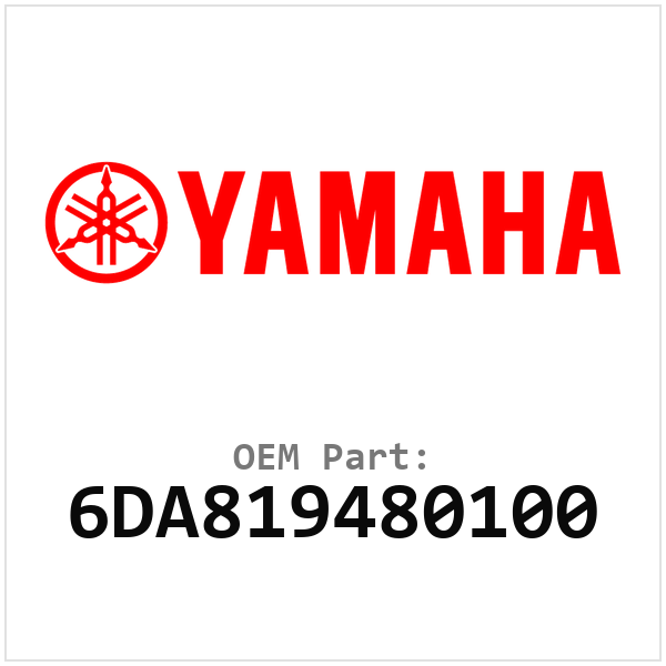 Yamaha OEM 6DA819480100