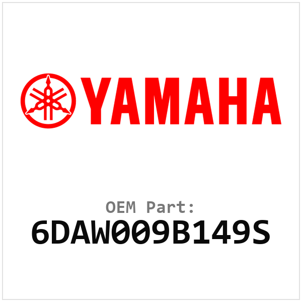 Yamaha OEM 6DAW009B149S