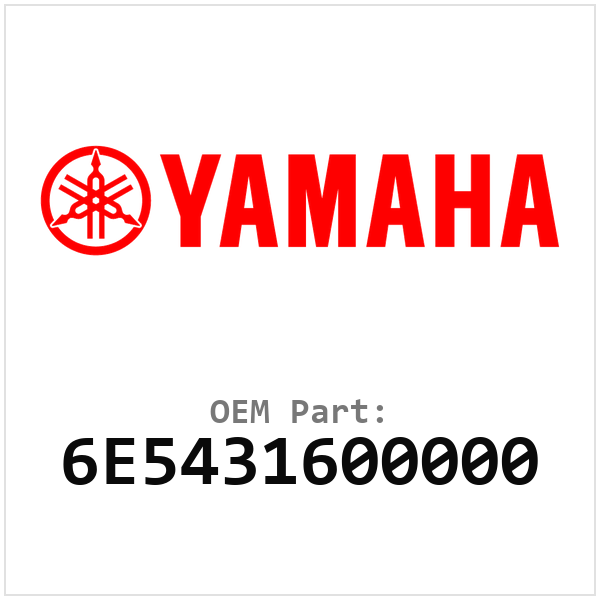 Yamaha OEM 6E5431600000