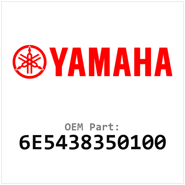 Yamaha OEM 6E5438350100