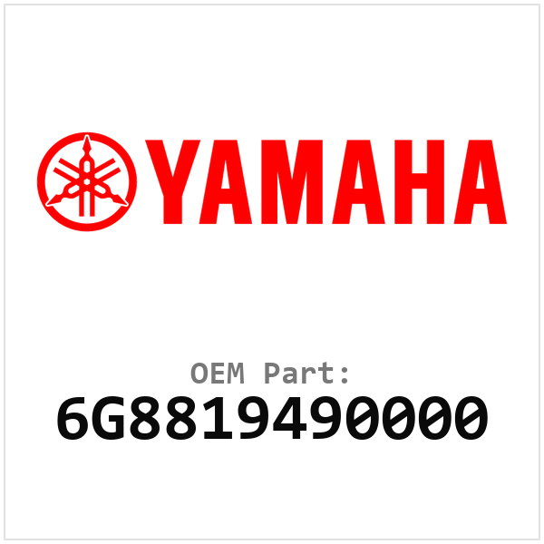 Yamaha OEM 6G8819490000
