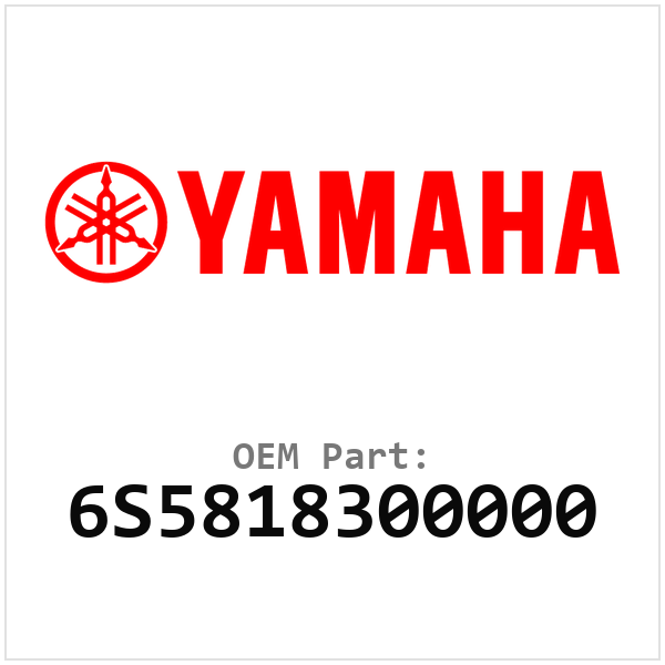 Yamaha OEM 6S5818300000