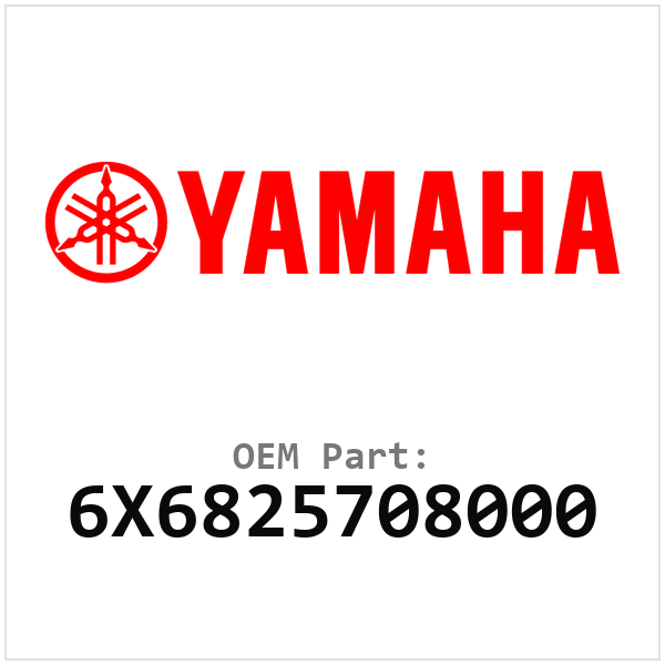 Yamaha OEM 6X6825708000