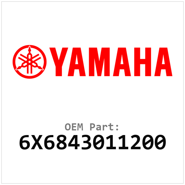 Yamaha OEM 6X6843011200