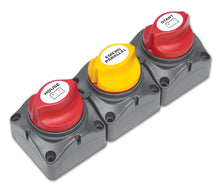 BEP Marine batterij distributiecluster voor enkele motor met 2 aparte batterijbanken 3x701 verticaal (715-V)