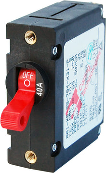 Blue Sea Systems stroomonderbreker A-Series enkele pool schakelaar 40A rood (7225-BSS)