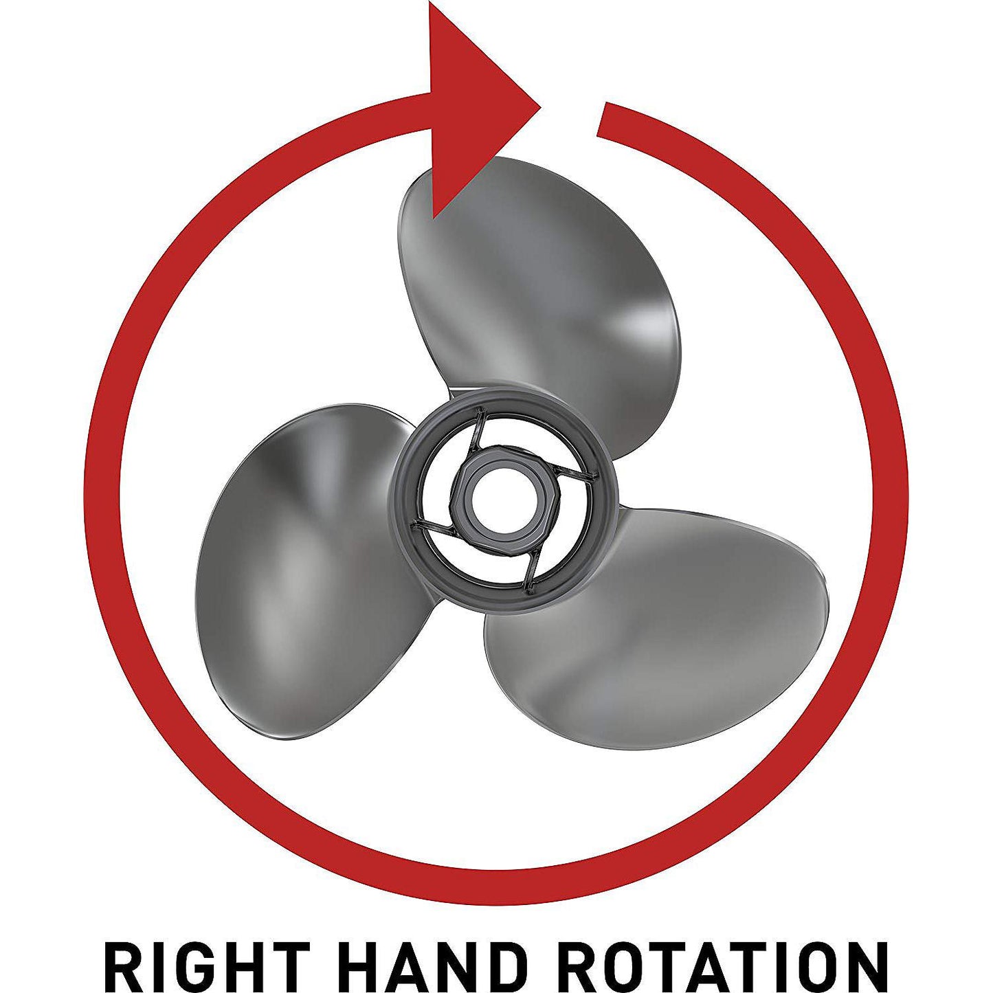 Mercury - Black Max Aluminum Propeller - 3-Blade - 40 - 60 HP Command Thrust, 75 - 125 HP with a 4.25" gearcase (all years) - 14 Dia. - 13 Pitch - 48-77340A45