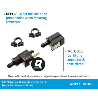 Mercury Quicksilver - Connector Kit - 5/16 Inch I.D. Fuel Line - 22-804787Q