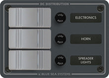 Blue Sea Systems paneel H2O 12VDC AGC 3 posities verticaal (vervangt 8054B-BSS) (8054-BSS)