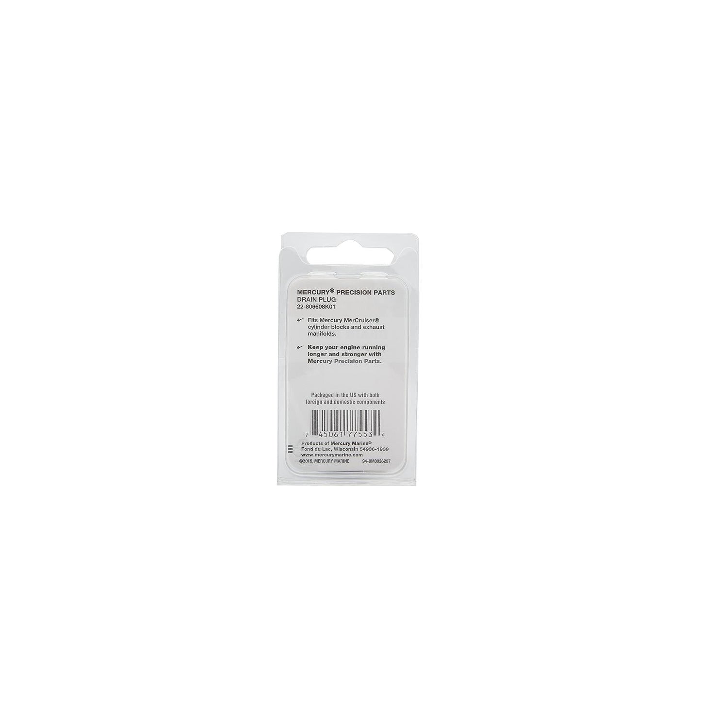 Mercury - Plug kit (Sold Individually) - 22-806608K01