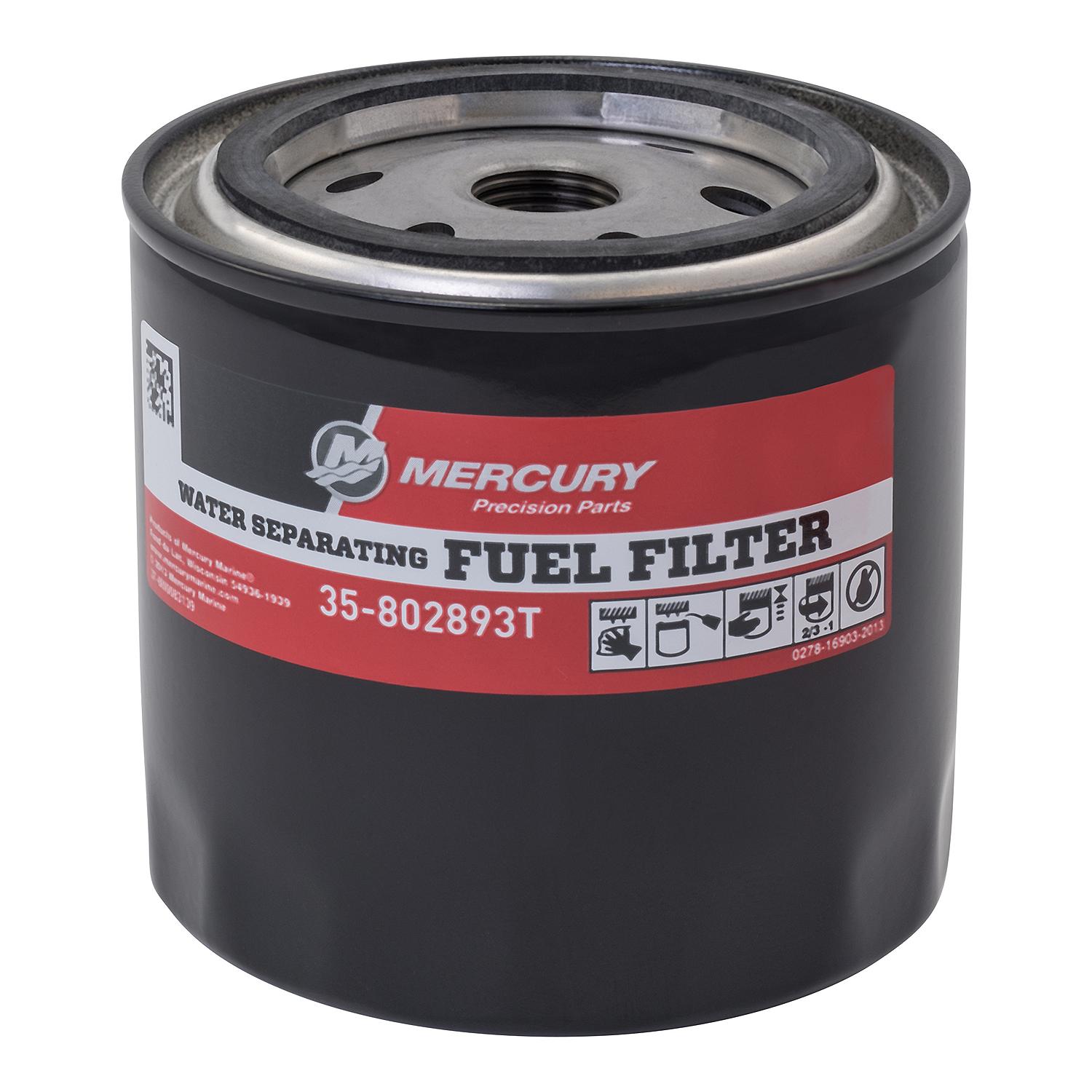 Mercury Mercruiser - Water Separating Fuel Filter Kit - Fits 1992 MCM 4.3L Gen II with an In-Line Fuel Filter - 35-807172A1