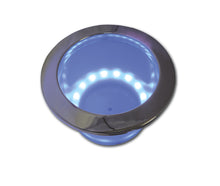 White Label Drinkbekerhouder rvs304 met blauw LED (81424SS-SCR-BL)